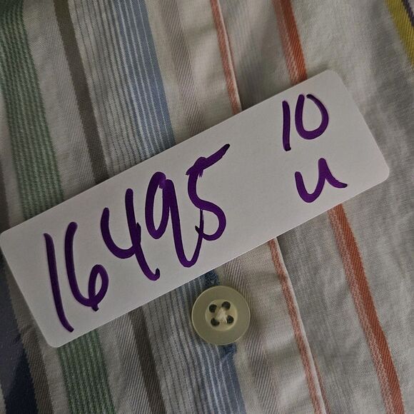 Tommy Bahama Shirt Mens XL Silk Blend Striped Button Up Casual Long Sleeve - Picture 11 of 11